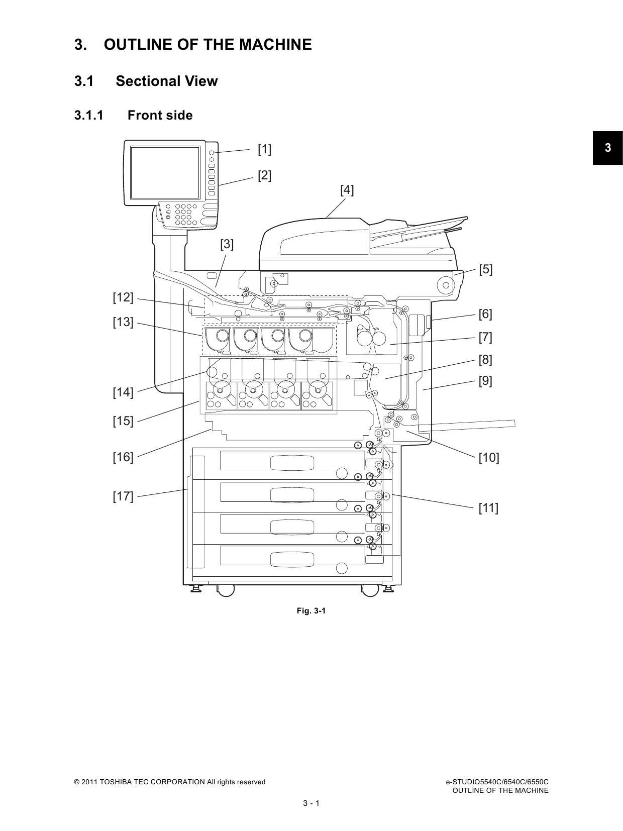 TOSHIBA e-STUDIO 5540C 6540C 6550C Service Manual-3